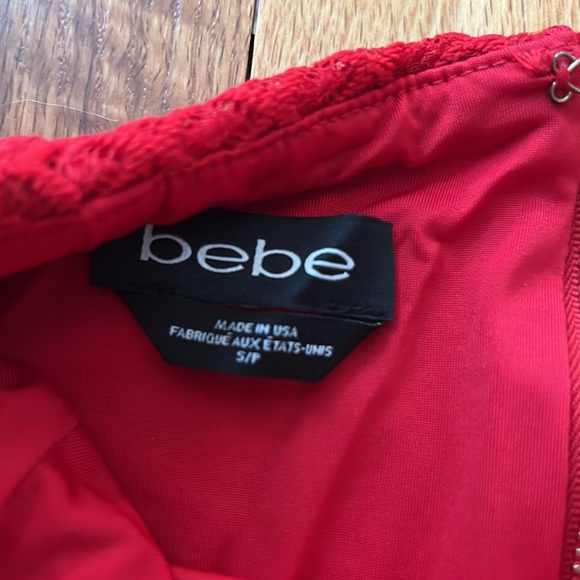 Bebe red two piece skirt and top - Picture 4 of 6